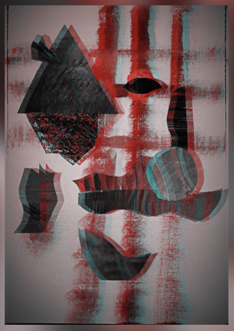 Painted Abstract Collage by Emily Price Painted Abstract Collage by Emily Price